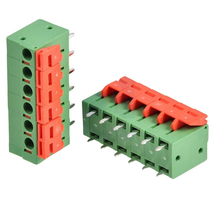 5.08mm 6P Yaylı Tak Çıkar PCB Klemensi