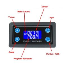 XY-WJ01 DC12V LED Dijital Zamanlayıcı Röle Modül
