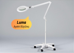 Luma Geniş Mercekli Ayaklı Büyüteç Ayarlanabilir Led Işığı