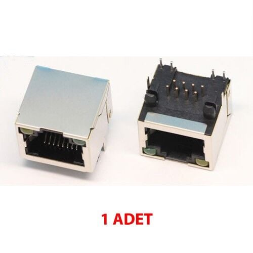 RJ45 8P8C Metal Ledli