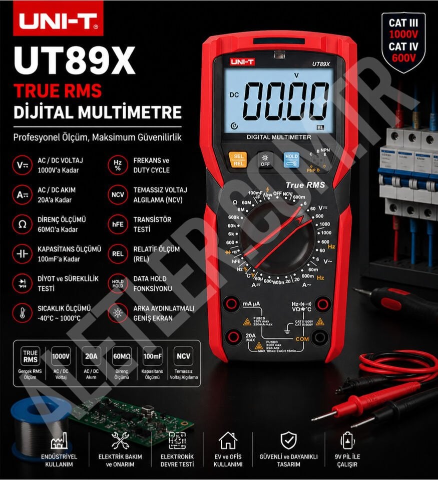 Unit UT89X Dijital Multimetre