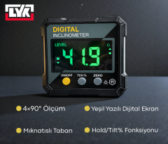 Lyk 5315-90C Dijital Eğim Ölçer