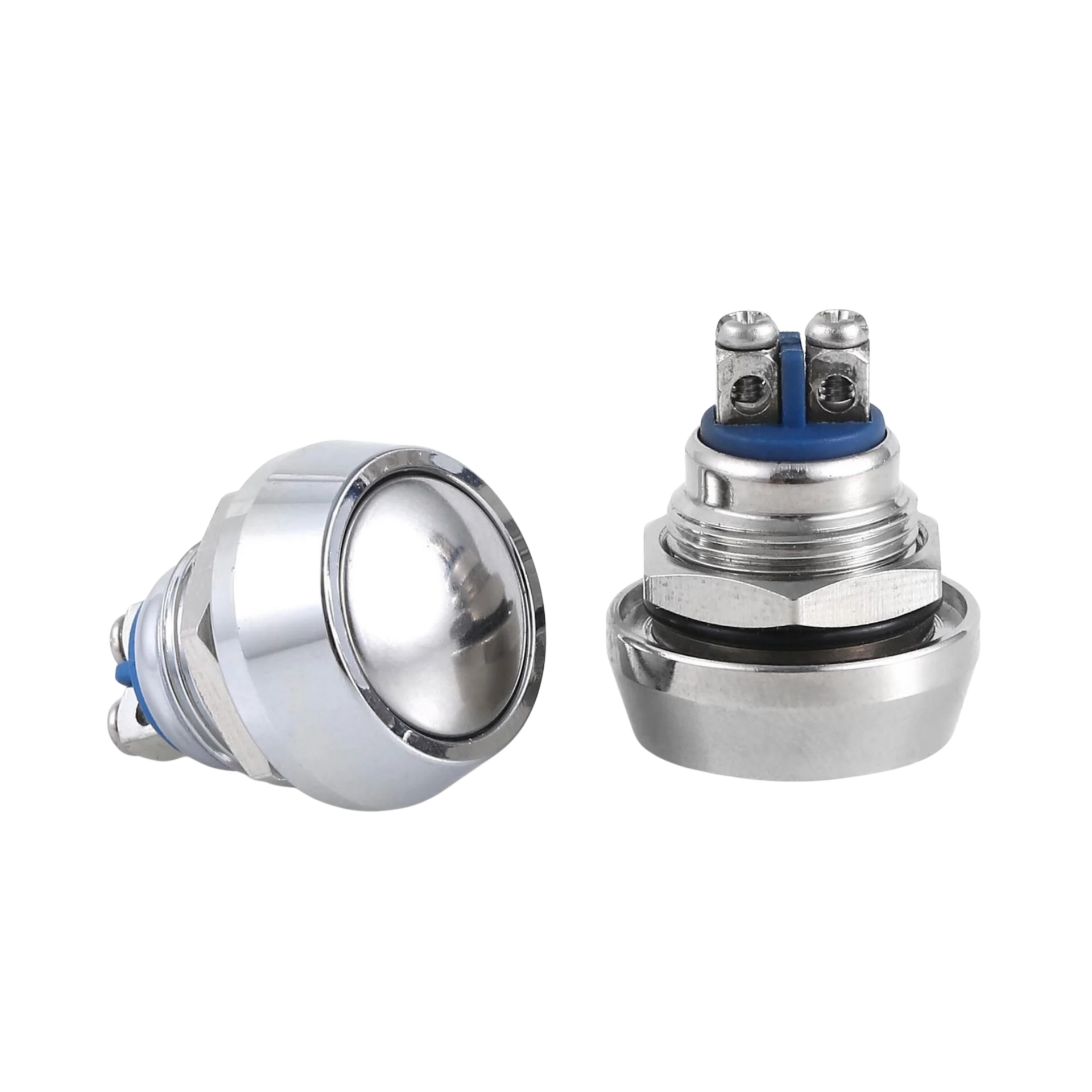 D81 | 12MM METAL YAYLI BOMBE BUTON IŞIKSIZ