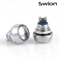 D81 | 12MM METAL YAYLI BOMBE BUTON IŞIKSIZ