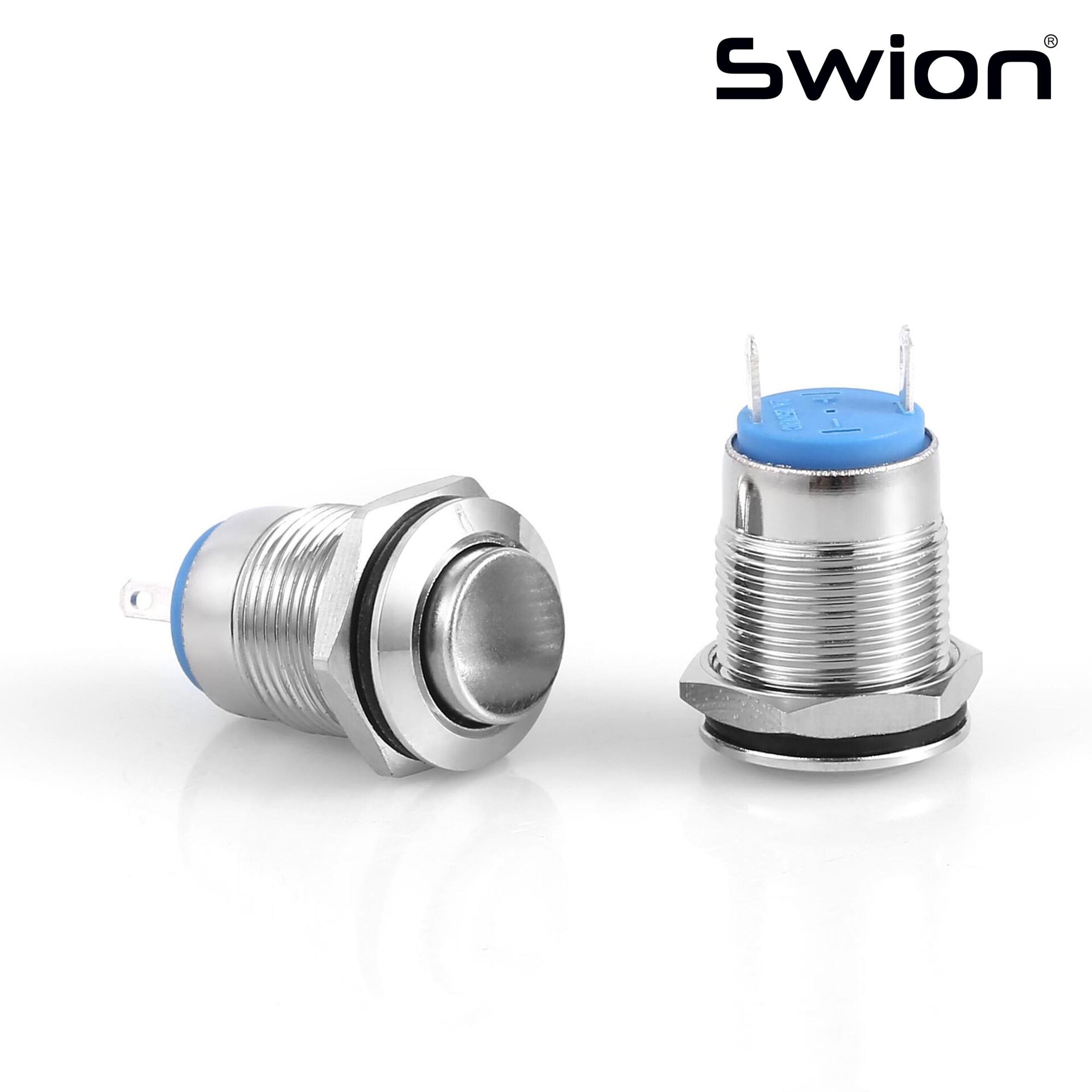 D12 | 12MM METAL YAYLI BUTON IŞIKSIZ