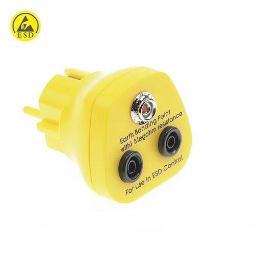 ESD 2x Banana 1x 10mm Kopça Topraklama Terminal Fişi