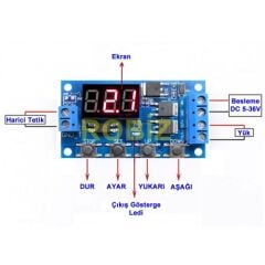 Zamanlayıcı Modül Dual Mosfet