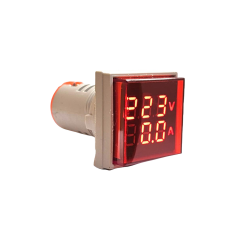 AD22-22VAS 22mm Dijital Volt-ampermetre Kare