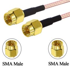 RG316 10cm Erkek Erkek SMA Kablo