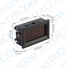 IC-278-2 Dijital Voltmetre DC 0-100V 3P
