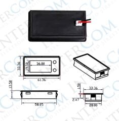 IC-278E Dijital Pil Kapasite Göstergesi