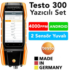 Testo 300 Baca Gaz Analiz Cihazı (Akıllı Dokunmatik Ekran)