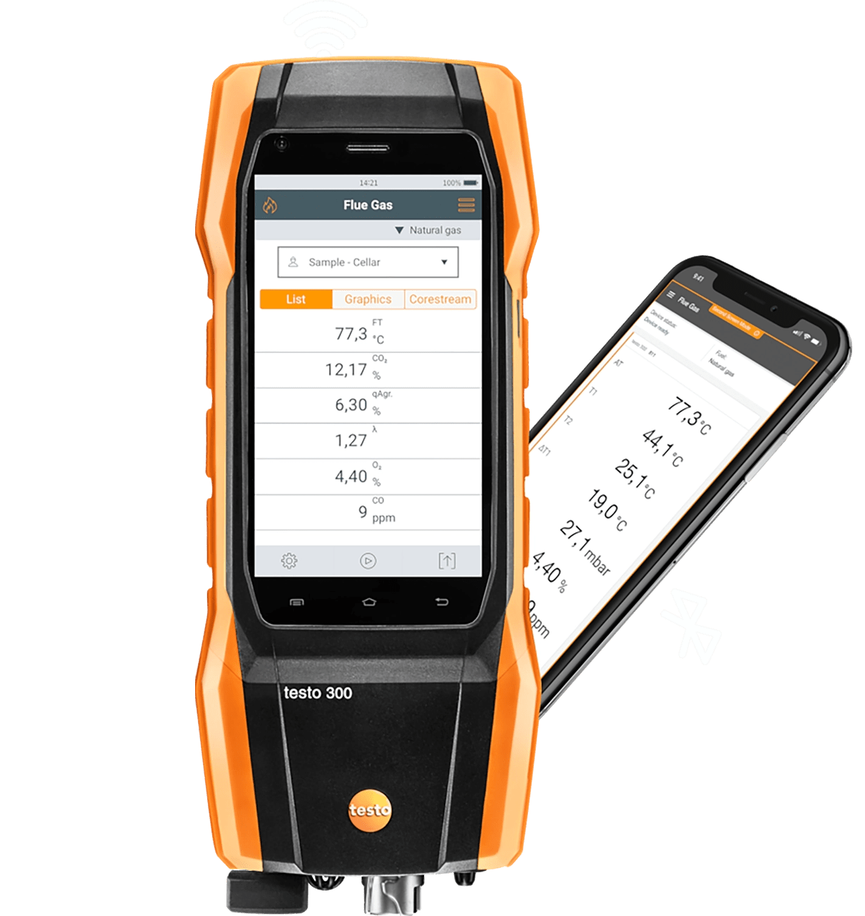 Testo 300 Baca Gaz Analiz Cihazı (Akıllı Dokunmatik Ekran)