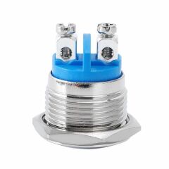 16mm Metal Push Buton Yuvarlak Kafa BT1602