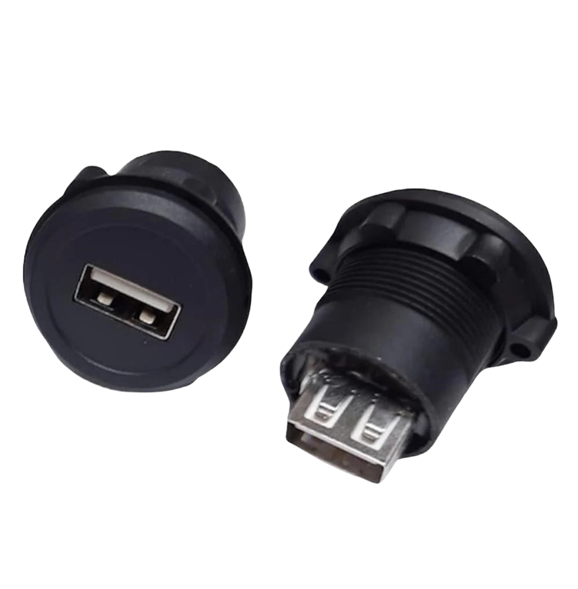 USB-01C-BK 22MM PANO TİP SİYAH USB A DİŞİ SOKET