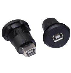 USB-04C-BK 22MM PANO TİP SİYAH USB B DİŞİ SOKET