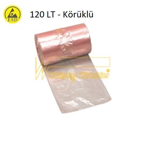 Antistatik ESD Çöp Torbası 120 Litre Körüklü