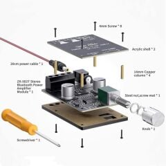 ZK-502L 2x50W Bluetooth Amfi Modülü