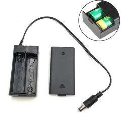 18650 2li Pil Kutusu Adaptör Soketli