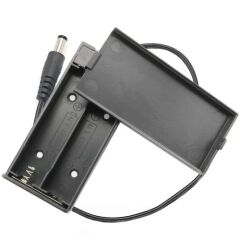 18650 2li Pil Kutusu Adaptör Soketli