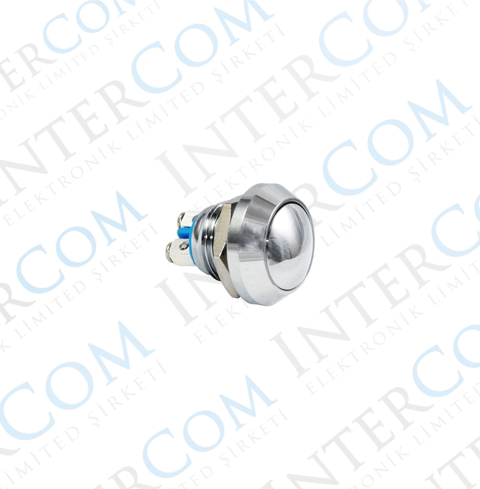 E81 12MM METAL IŞIKSIZ YAYLI BUTON - BOMBE - 1NO - IP67