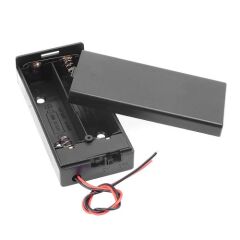 18650 2li Pil Kutusu Anahtar 15cm Kablo