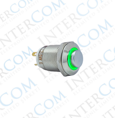 12MM YAYLI LEDLİ METAL BUTON - 1NO - IP67