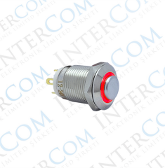 12MM YAYLI LEDLİ METAL BUTON - 1NO - IP67