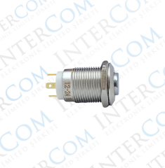 12MM YAYLI LEDLİ METAL BUTON - 1NO - IP67