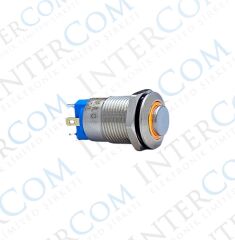 12MM KALICILI LEDLİ METAL BUTON - 1NO - IP67