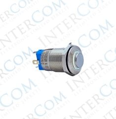 12MM KALICILI LEDLİ METAL BUTON - 1NO - IP67