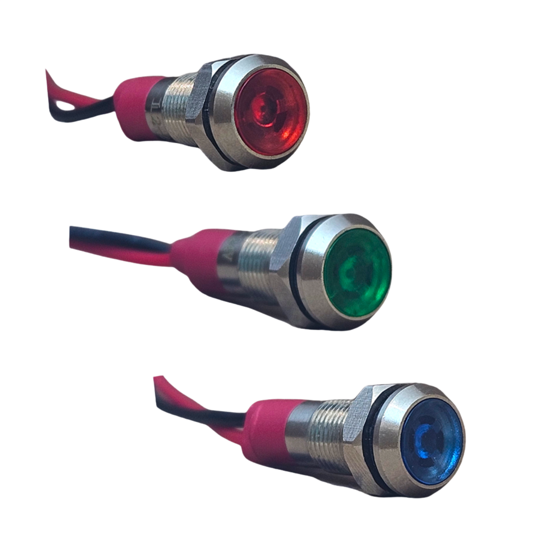 D6S 6MM METAL KABLOLU SİNYAL LAMBASI 12-24V
