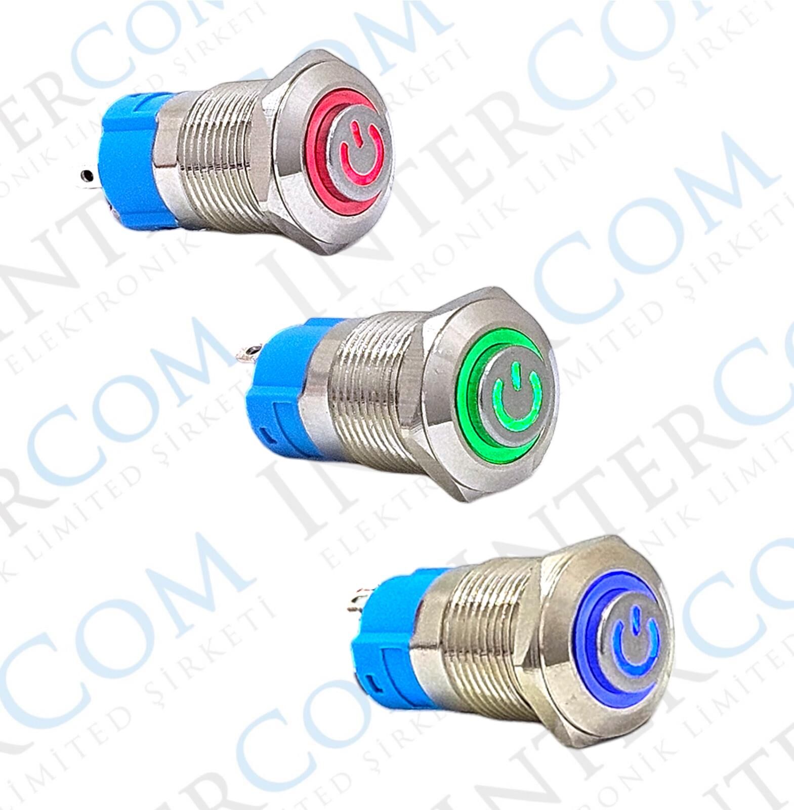 E12AT 12MM POWER SİMGELİ KALICILI 12-24V