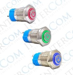 E12AT 12MM POWER SİMGELİ KALICILI 12-24V