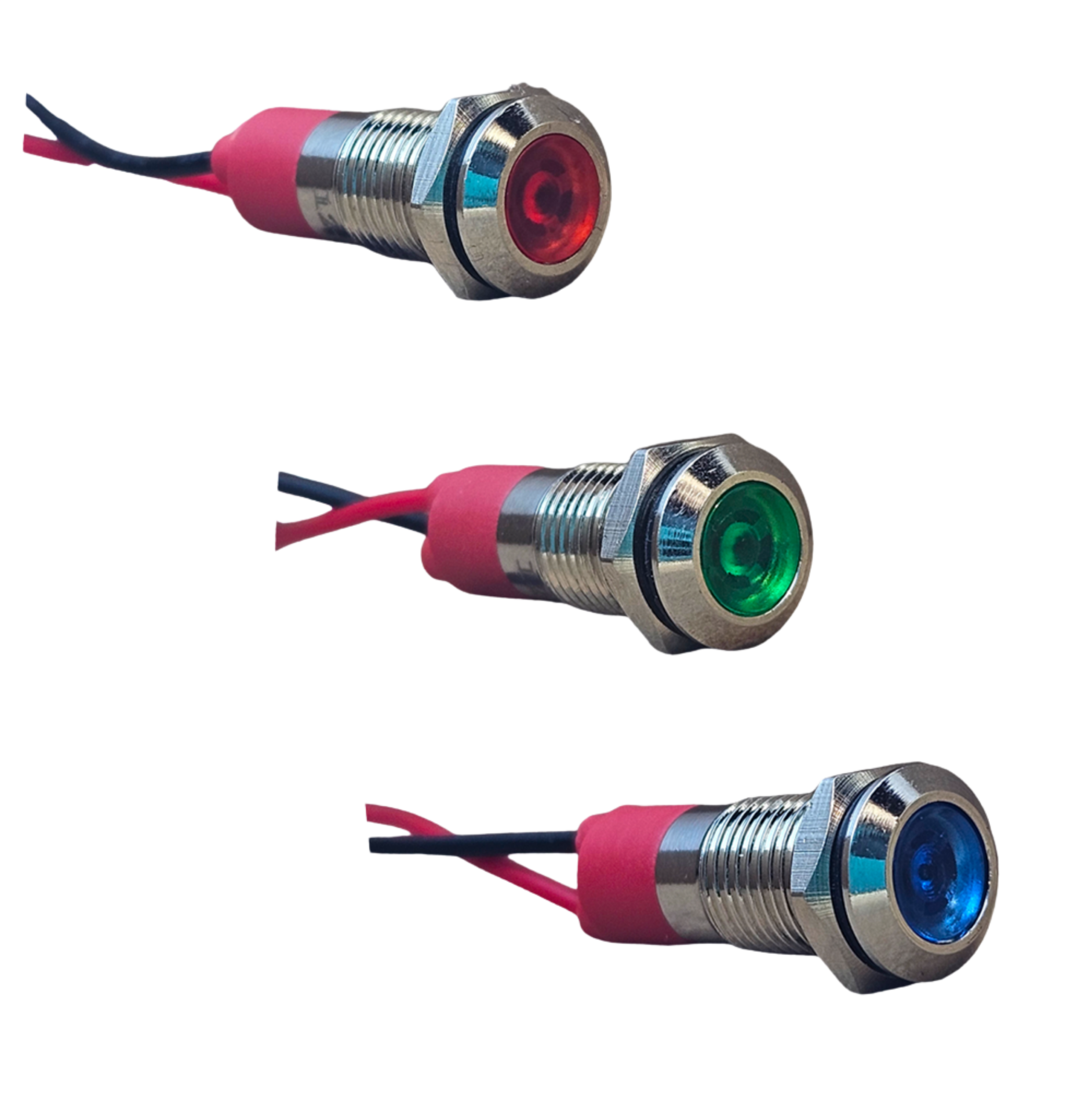 D8S 8MM METAL KABLOLU SİNYAL LAMBASI 12-24V