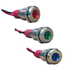 D10S 10MM METAL KABLOLU SİNYAL LAMBASI 12-24V