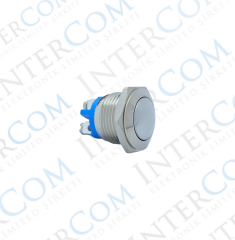 E40B 16MM METAL IŞIKSIZ YAYLI BUTON - BOMBE - 1 NO - IP67