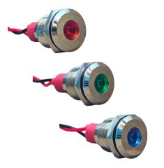 D12S 12MM METAL KABLOLU SİNYAL LAMBASI 12-24V