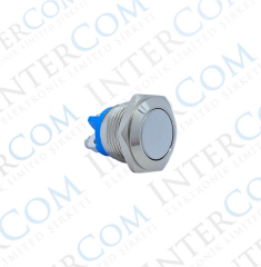 E40F 16MM METAL IŞIKSIZ YAYLI BUTON - DÜZ KAFA - 1 NO - IP67