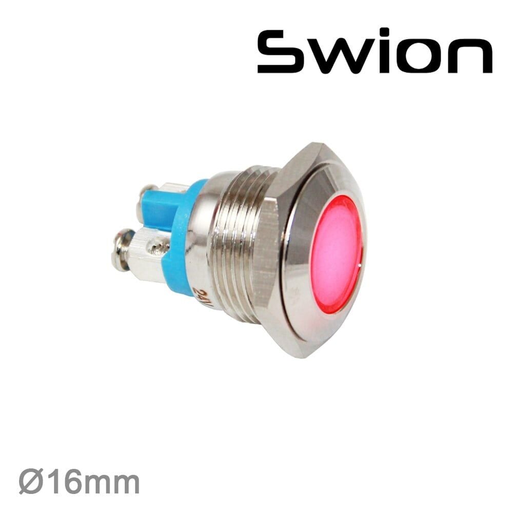 D16S 16mm Sinyal Lambası 24V IP67