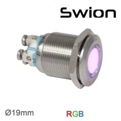 D19S-RGB 19mm Sinyal Lambası RGB 24V (ortak Bacak Eksidir)