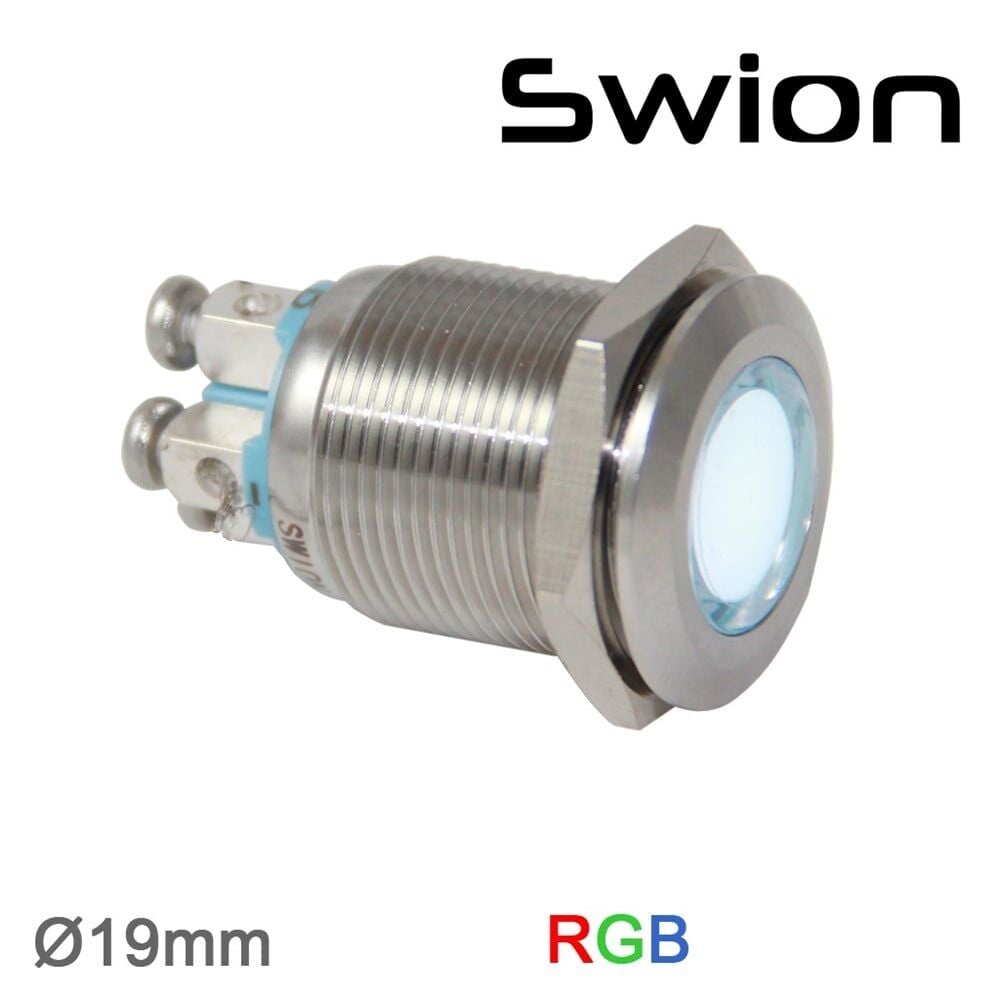 D19S-RGB 19mm Sinyal Lambası RGB 24V (ortak Bacak Eksidir)