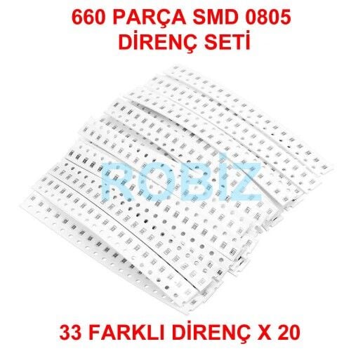 660 Parça 0805 SMD Direnç Seti