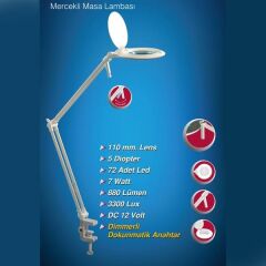 Class MG 1815 Mercekli Masa Lambası
