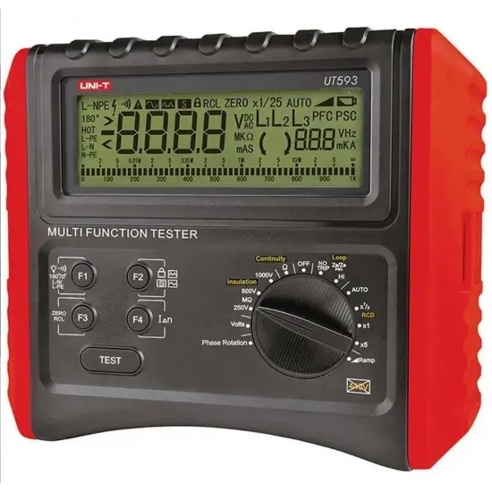 Unit UT593 Çok Fonksiyonlu Elektrik Tesisat Test Cihazı