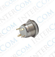 E39 16MM METAL BUTON YAYLI 12-24V BEYAZ LED 1NO