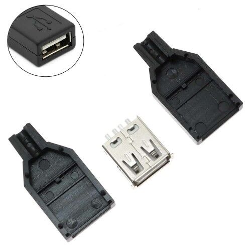 Kutulu Usb Type A Dişi Soket