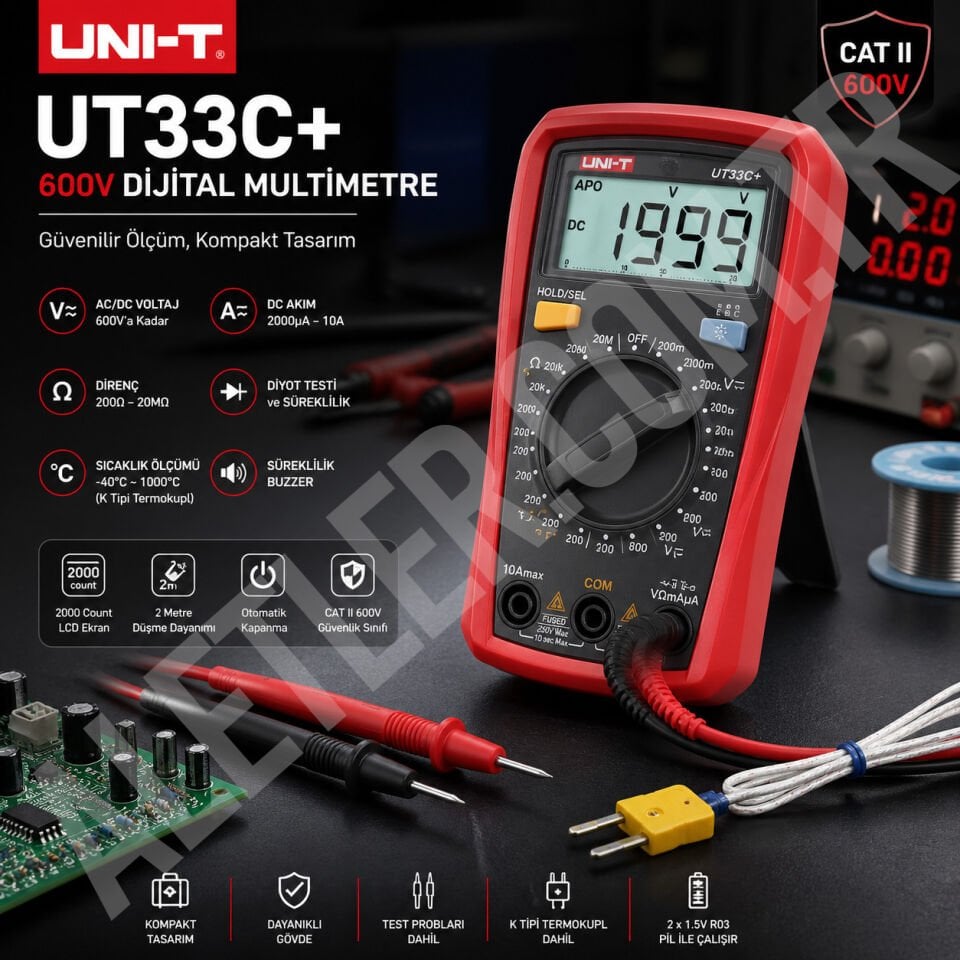 Unit UT33C+ Dijital Multimetre