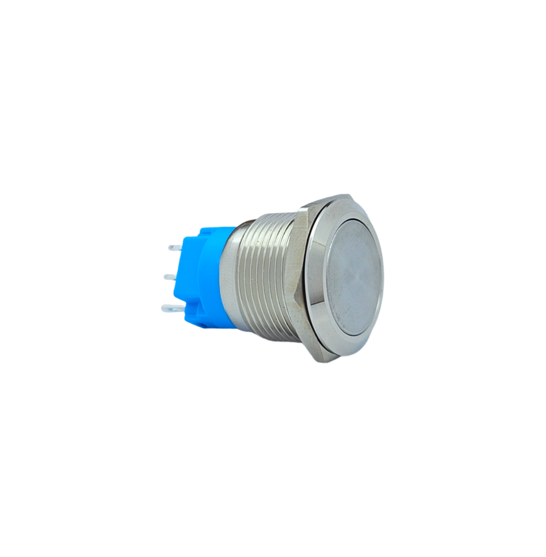 E65 19MM METAL KALICILI BUTON DÜZ KAFA LEDSİZ 1NO/1NC