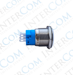 E56 19MM METAL BUTON YAYLI 12-24V KIRMIZI LED 1NO/1NC